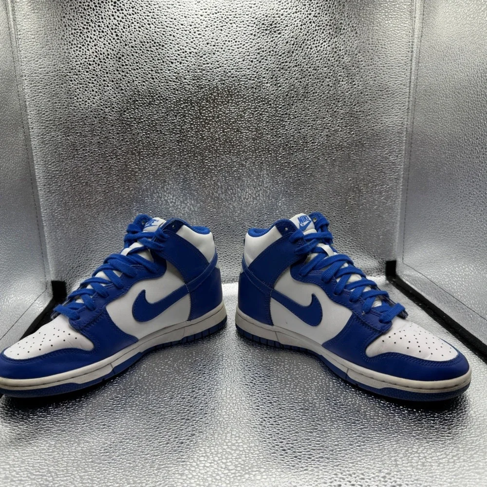 Size 6.5 Nike Dunk High Kentucky Mens Blue Excellent DD1399-102 White Game Royal